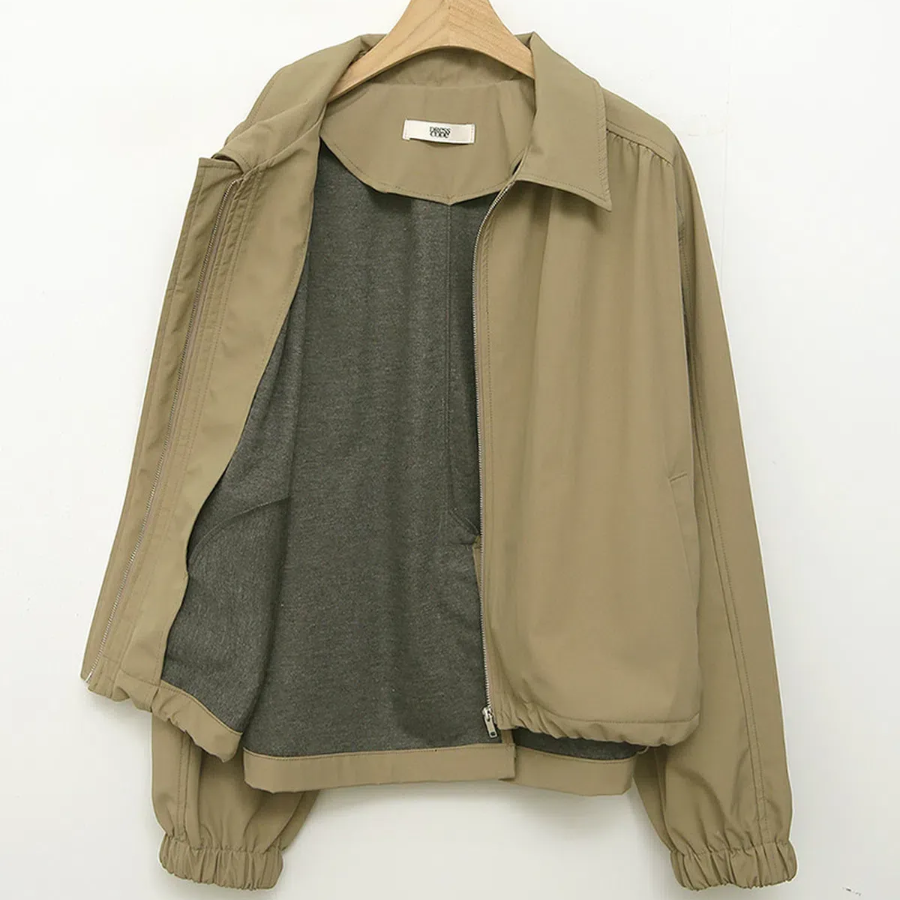 Nylon Zip-Up Work Jacket