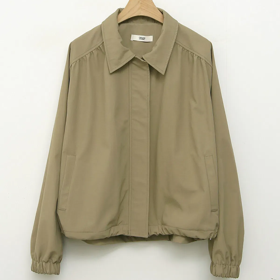 Nylon Zip-Up Work Jacket