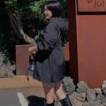 Loose Fit Hooded Cotton Windbreaker