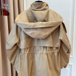 Cotton Hooded Windbreaker Safari Jacket