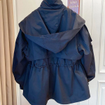 Cotton Hooded Windbreaker Safari Jacket