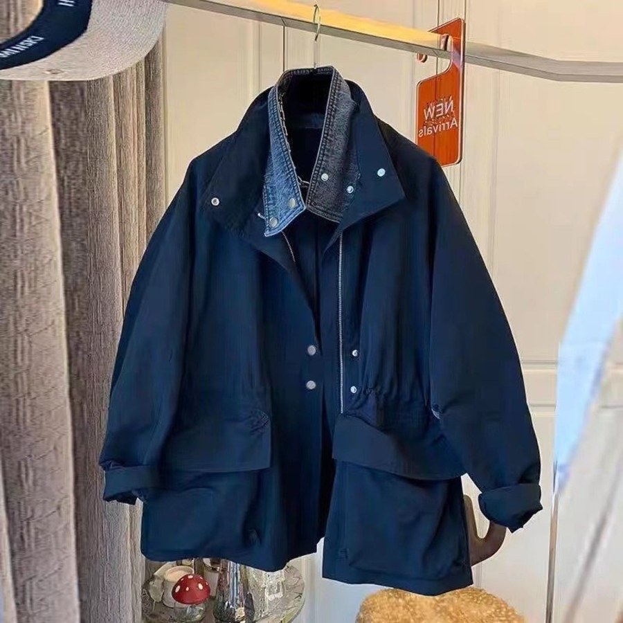 Denim Collar Cotton Field Jacket