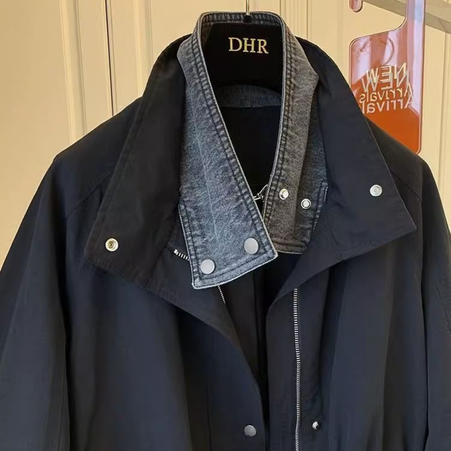 Denim Collar Cotton Field Jacket