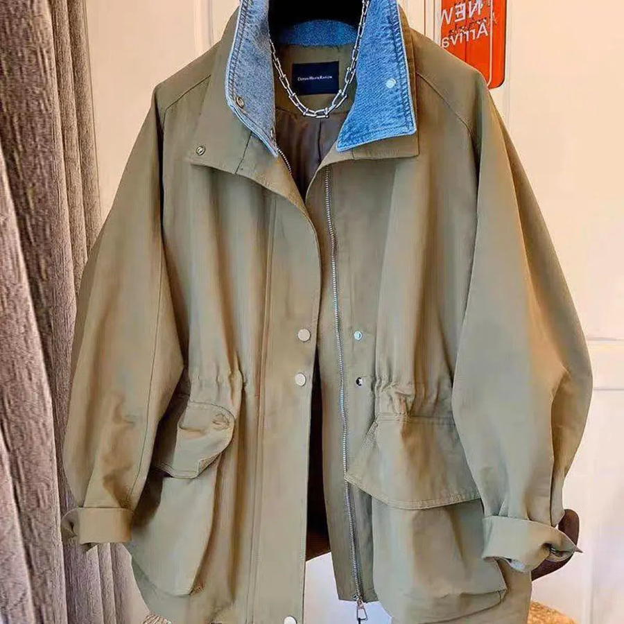 Denim Collar Cotton Field Jacket