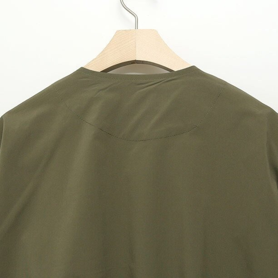 No-Collar Cotton Short Jacket