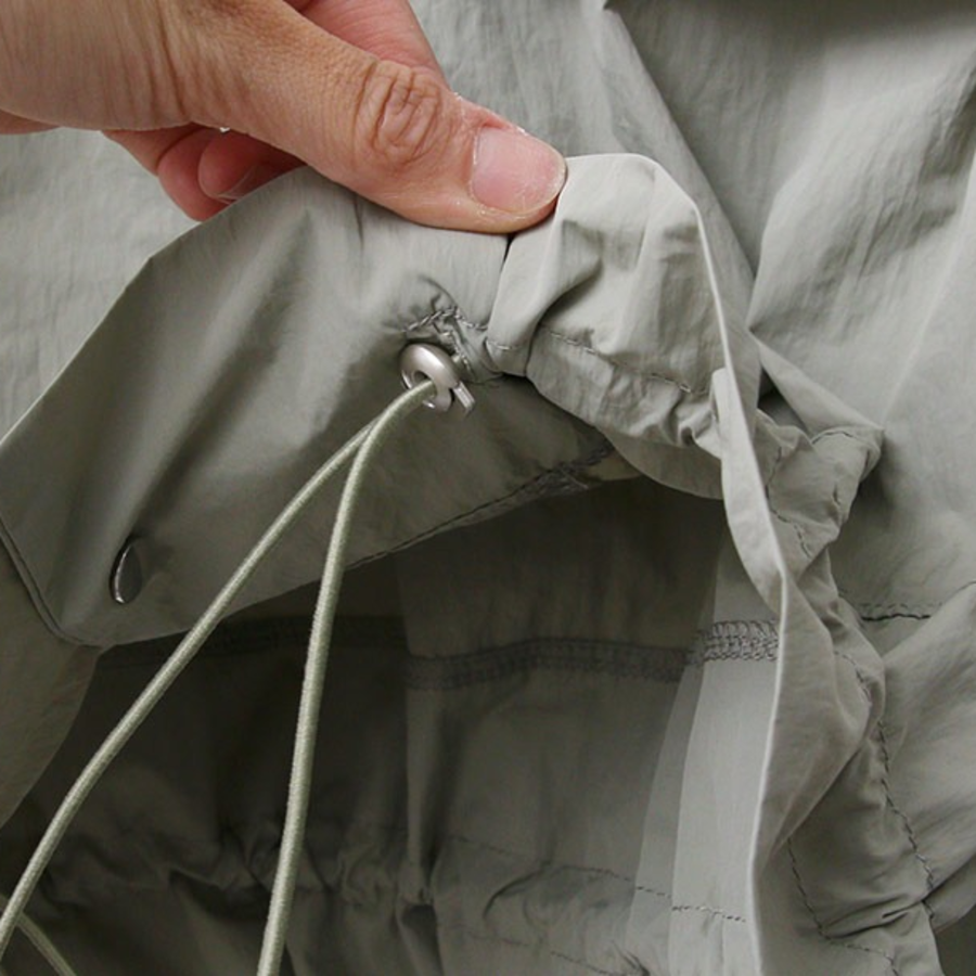 Collar Roll-Up Crop Windbreaker Jacket