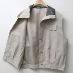 Synthetic Leather Collar Casual Vest Jacket