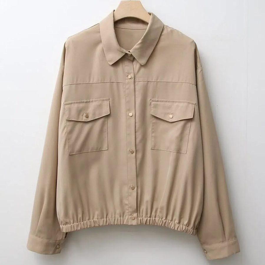 Cotton Pocket Banding Shirt Jacket