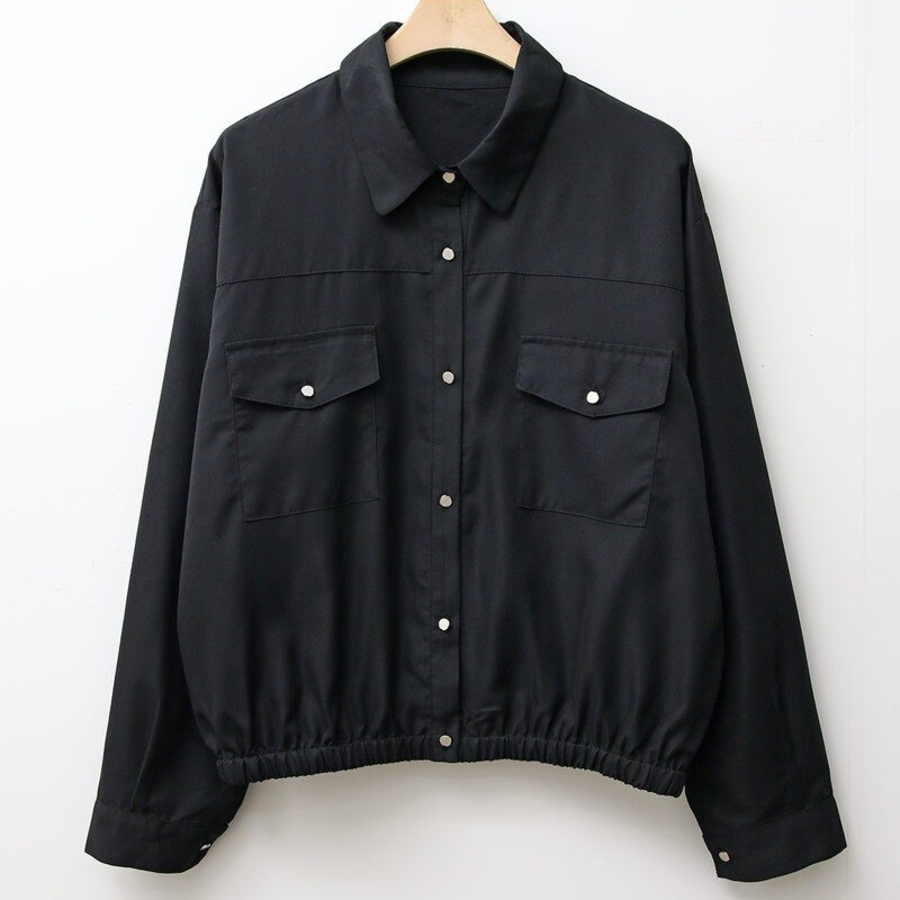 Cotton Pocket Banding Shirt Jacket