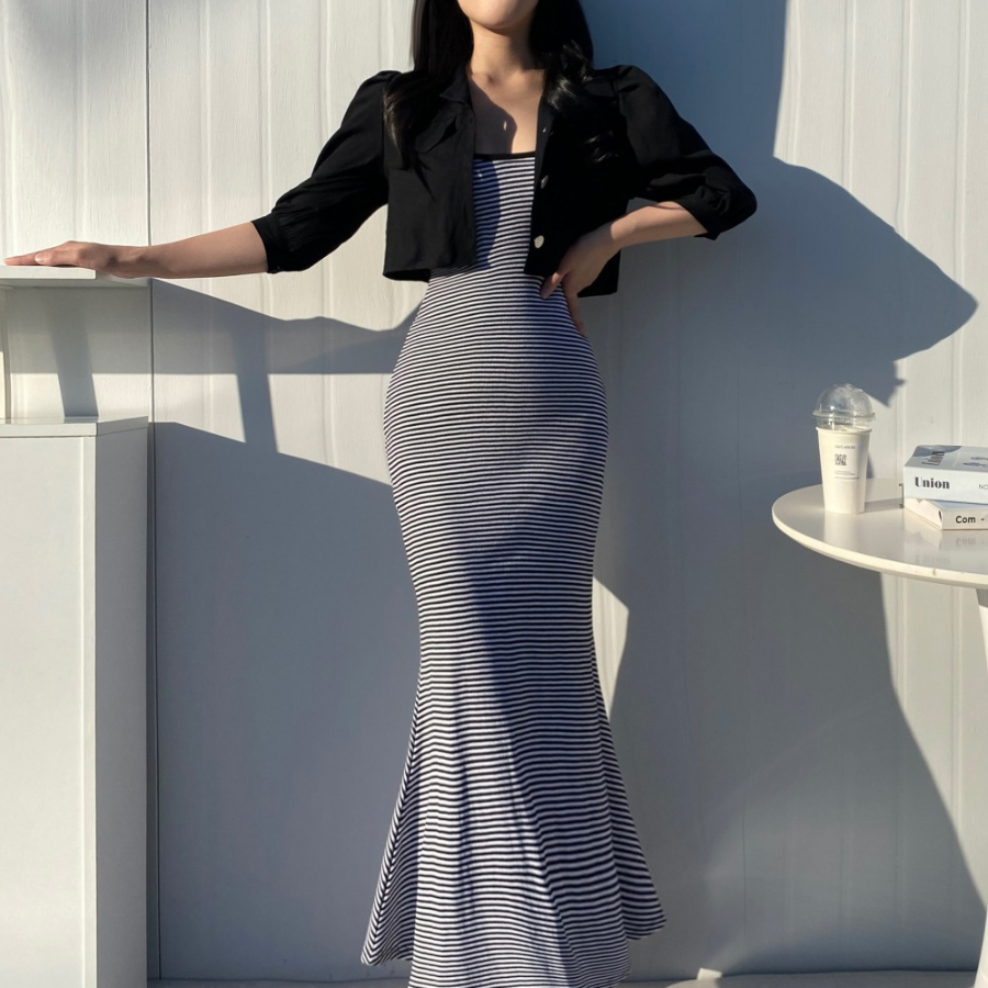 Doa Linen Puff Crop Jacket