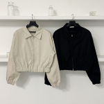 Minimal Cotton Two-Way Short Jacket
