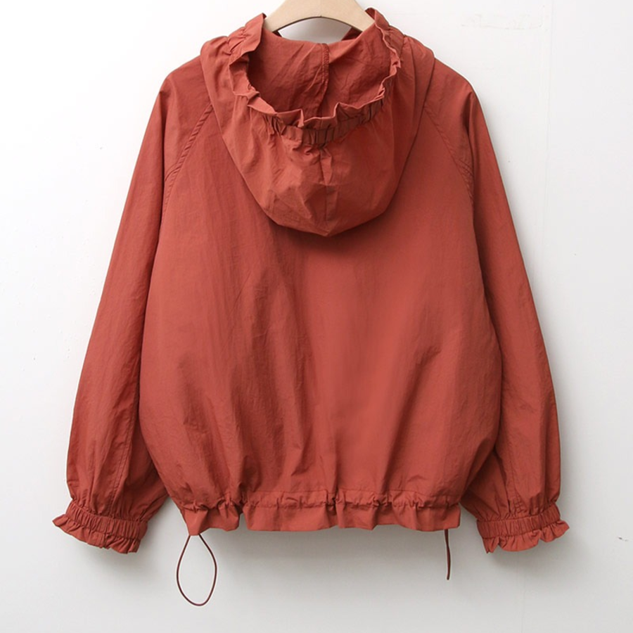 Shirring Field Jacket Windbreaker