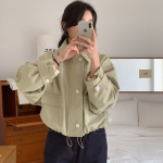 Cotton Collar Short String Jacket