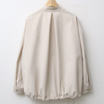 Shirring Button-Up Spring Field Jacket