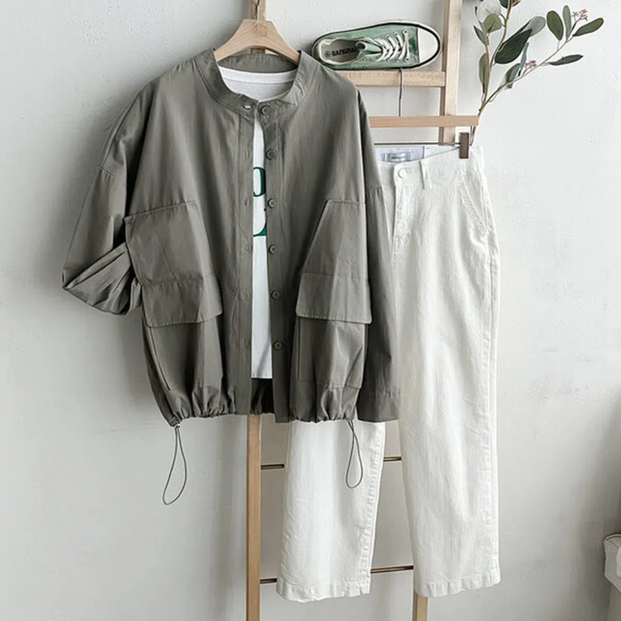 Cotton String China Collar Spring Jacket