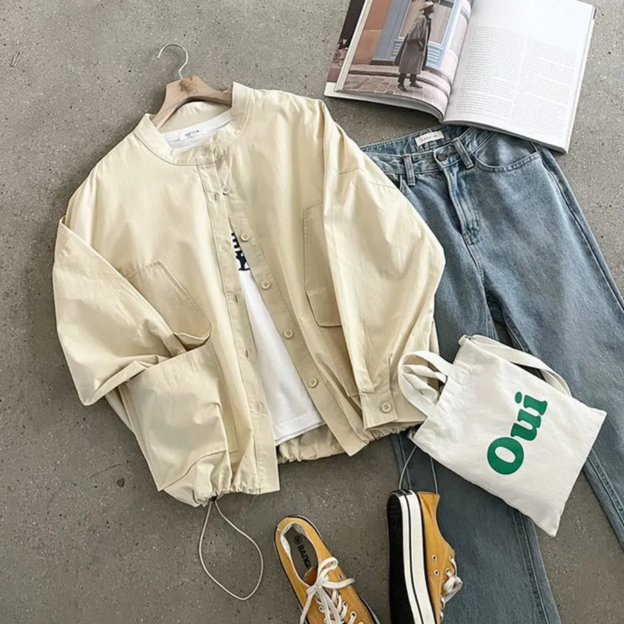 Cotton String China Collar Spring Jacket