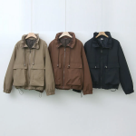 Pocket Shirring Adjustable Jacket