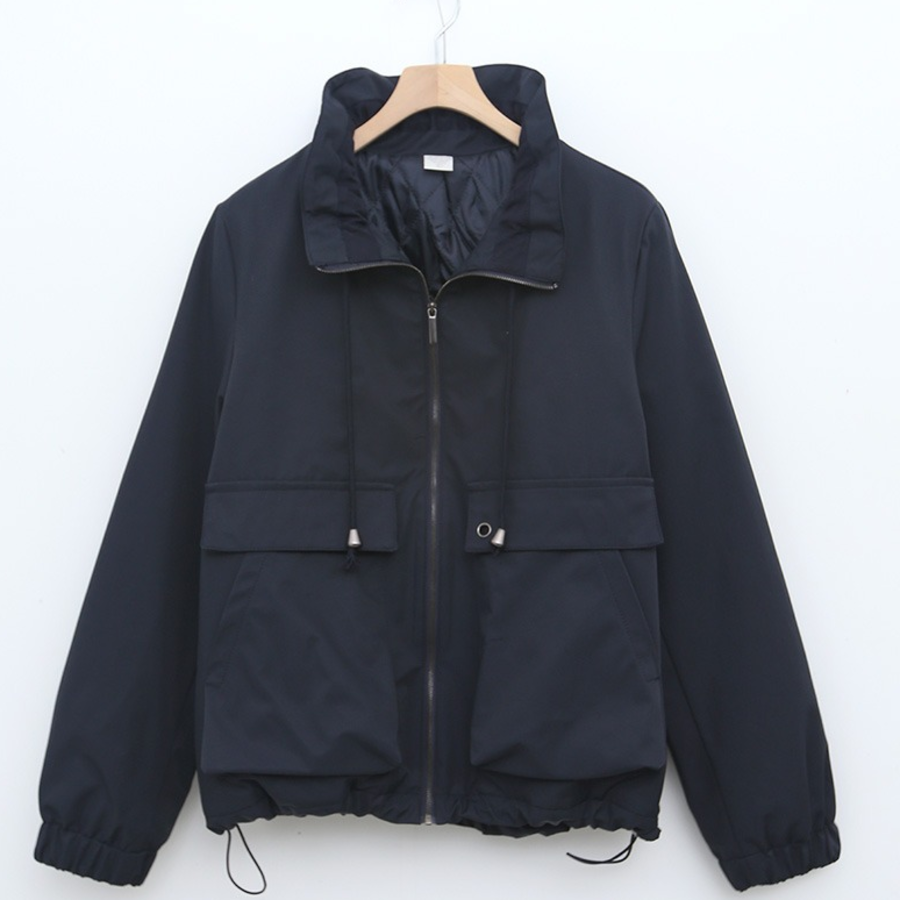 Pocket Shirring Adjustable Jacket
