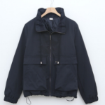 Pocket Shirring Adjustable Jacket