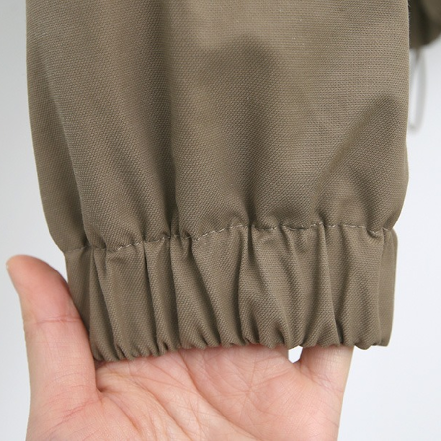 Pocket Shirring Adjustable Jacket