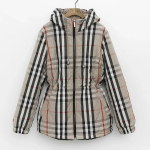 Fleece-Lined Check Hooded Safari Jacket