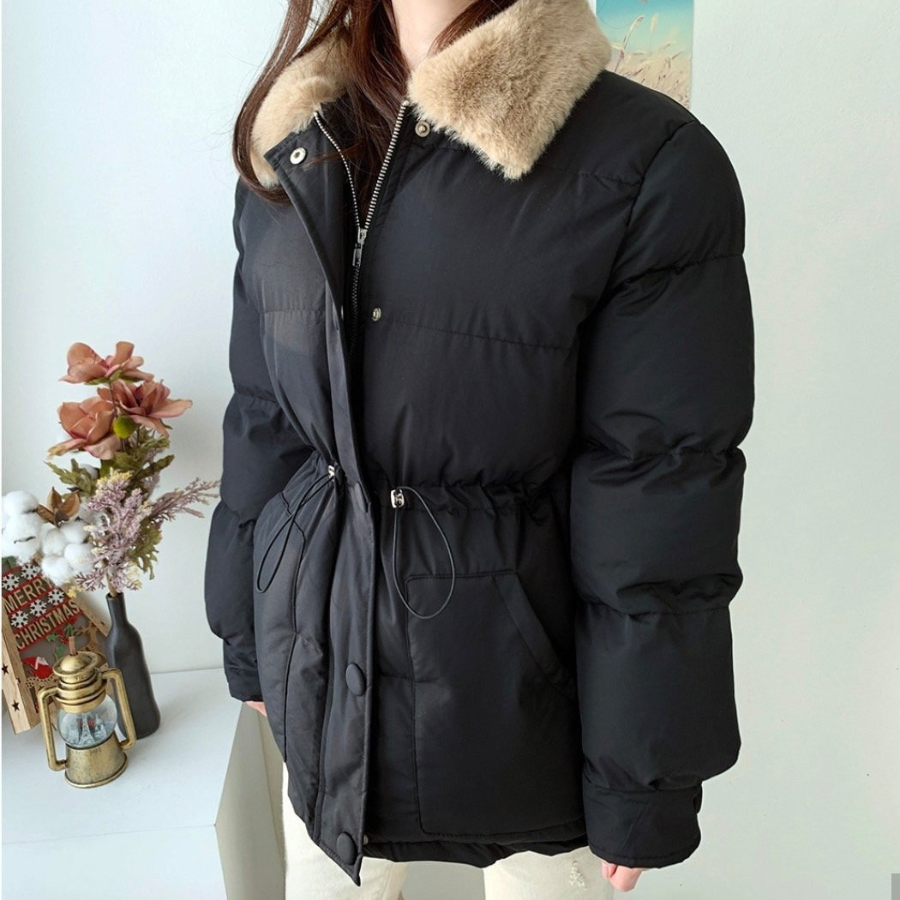 Fur Collar Padded Short Jacket