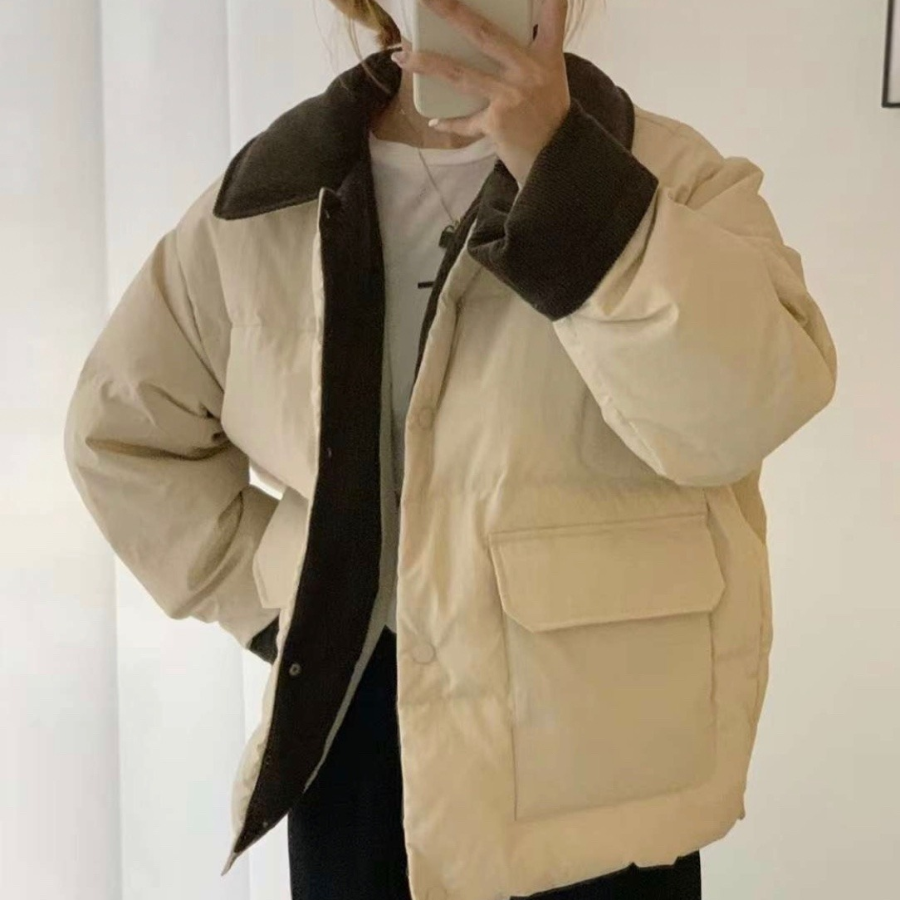 Corduroy Padded Short Jacket