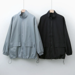 Loose Fit Half-Length Zip-Up Jacket