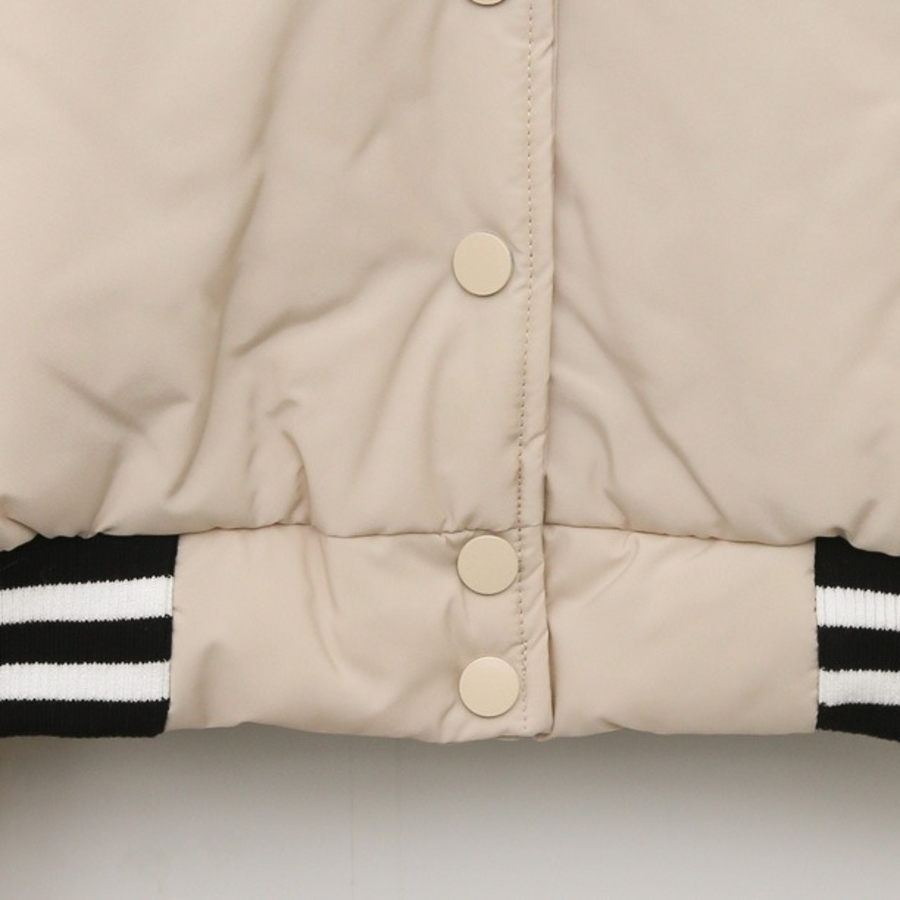 Basic Snap Button Baseball Jacket