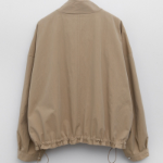 Nylon Zip-Up Safari Short Jacket