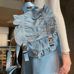 Frill Shirring Two-Buckle Backpack — лёгкий акцент в стиле casual romantic