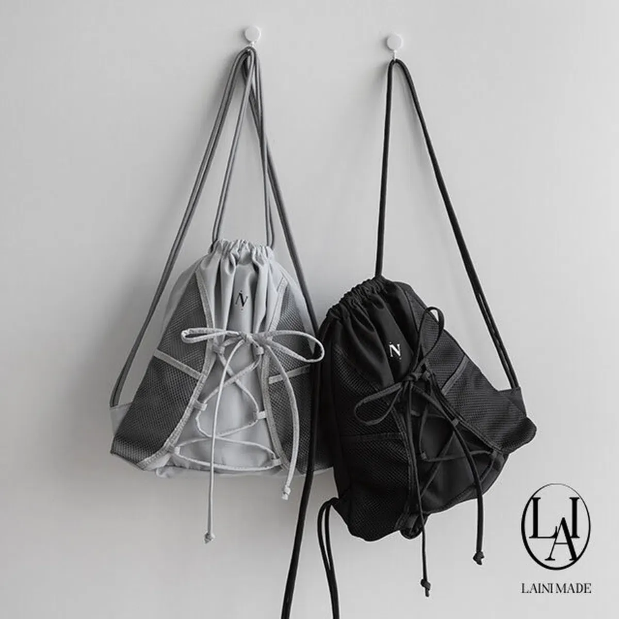 Self-Made Nylon Mesh Gym Sack Backpack — лёгкость и функциональность в спортивном формате