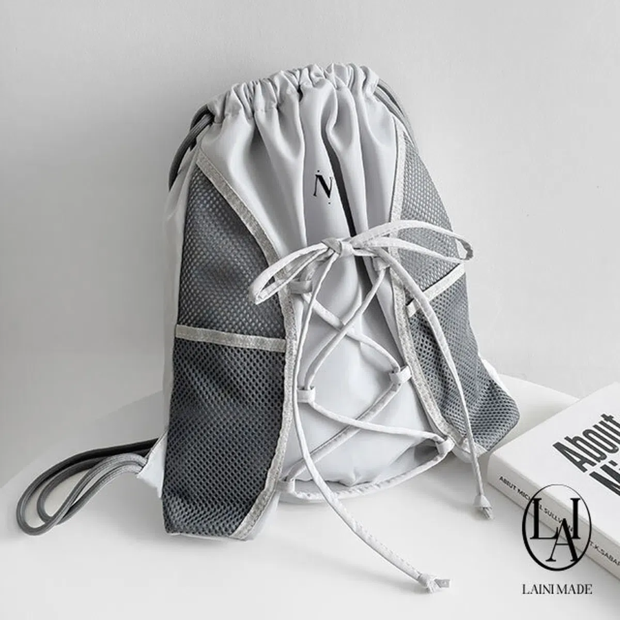 Self-Made Nylon Mesh Gym Sack Backpack — лёгкость и функциональность в спортивном формате