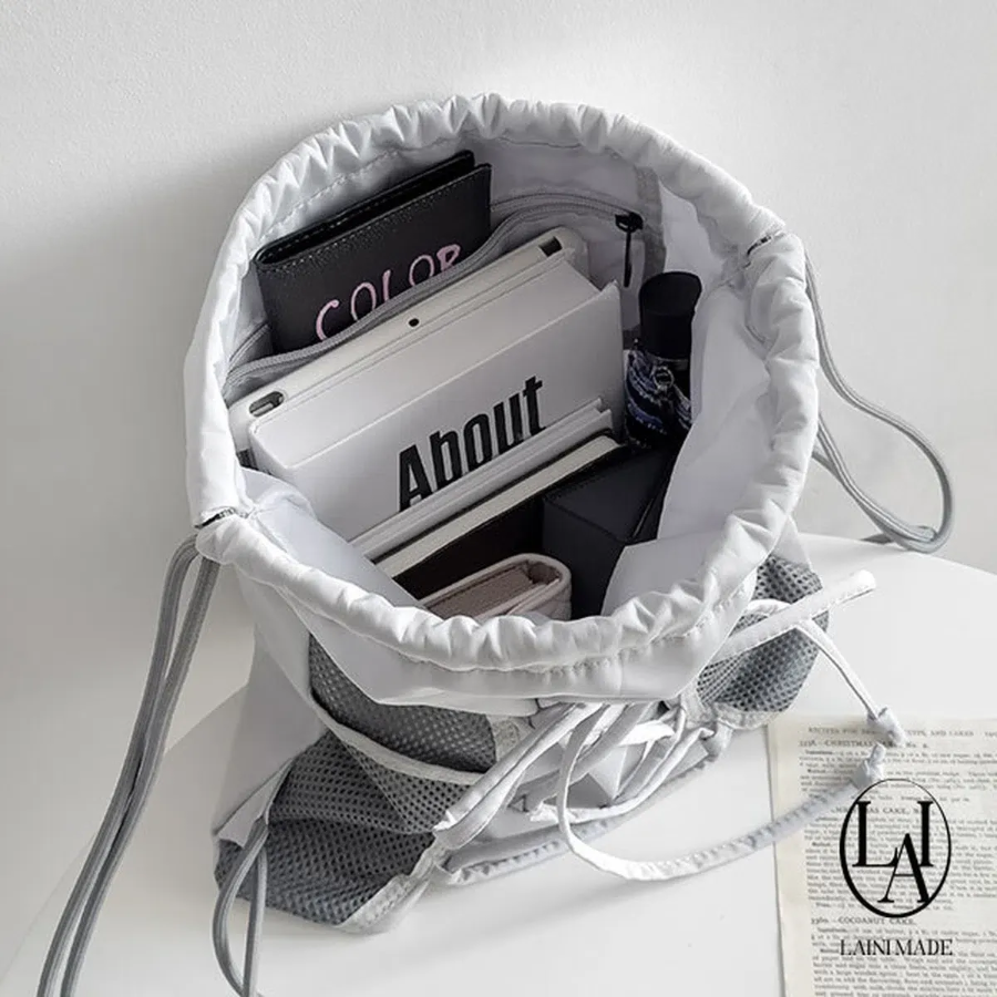 Self-Made Nylon Mesh Gym Sack Backpack — лёгкость и функциональность в спортивном формате