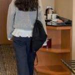 Lamar Wearable Nylon Frill String Backpack — лёгкий рюкзак с романтичным акцентом