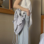 Lamar Wearable Nylon Frill String Backpack — лёгкий рюкзак с романтичным акцентом