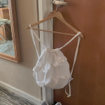 Lamar Wearable Nylon Frill String Backpack — лёгкий рюкзак с романтичным акцентом