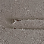 Колье с блестящей цепочкой из серебра 925 пробы