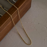 Колье с блестящей цепочкой из серебра 925 пробы