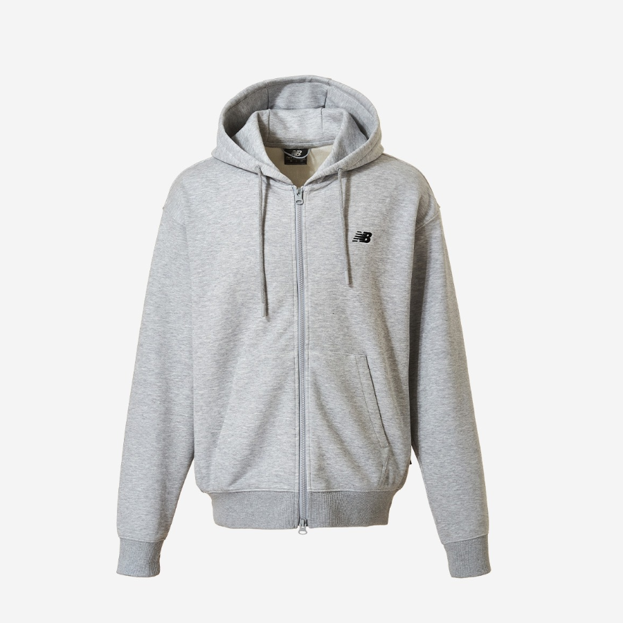 New Balance Uni Essential Small Logo Full-Zip Hoodie