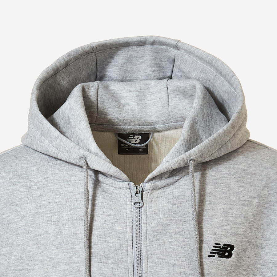 New Balance Uni Essential Small Logo Full-Zip Hoodie