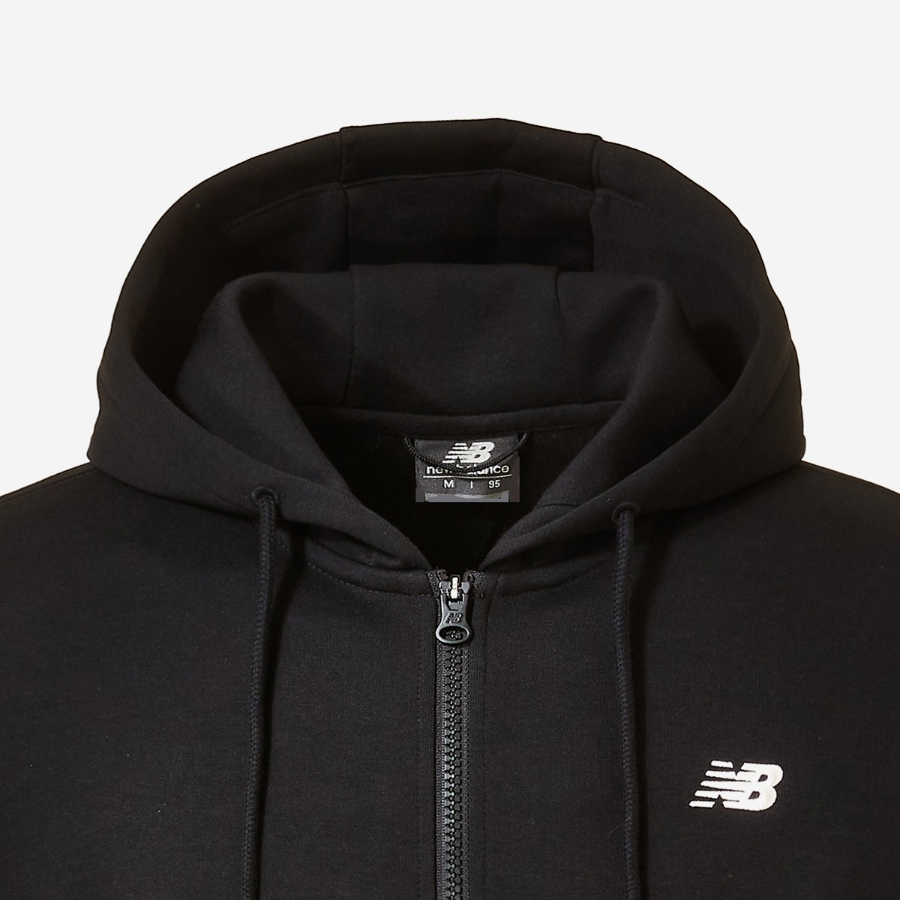 New Balance Uni Essential Small Logo Full-Zip Hoodie