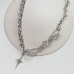 Колье с крестом в стиле Y2K из хирургической стали