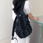 BeBlossom Milky Dot Backpack — нежный рюкзак с горошком в формате 2-в-1