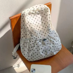 BeBlossom Milky Dot Backpack — нежный рюкзак с горошком в формате 2-в-1