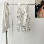 BeBlossom Milky Dot Backpack — нежный рюкзак с горошком в формате 2-в-1