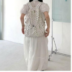 BeBlossom Milky Dot Backpack — нежный рюкзак с горошком в формате 2-в-1