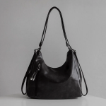 Vintage Leather Shoulder Cross Backpack — винтажный рюкзак с функцией кросс-боди и сумки на плечо