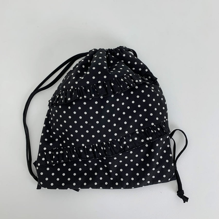 Dove String Dot Backpack — лёгкий рюкзак с акцентом на милый гороховый принт