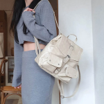 Leather Pocket Square Backpack — структурированный рюкзак с кожаными акцентами для активных будней и поездок